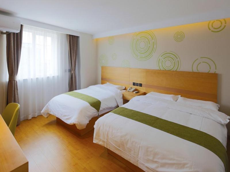 Greentree Inn Shanghai Jingan District Qipu Road Tiantong Road Subway Station Express Hotel Экстерьер фото